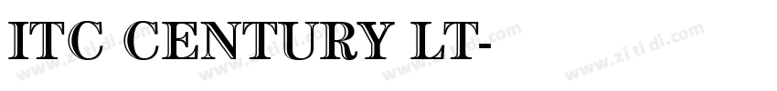ITC CENTURY LT字体转换 ITC CENTURY LT字体转换